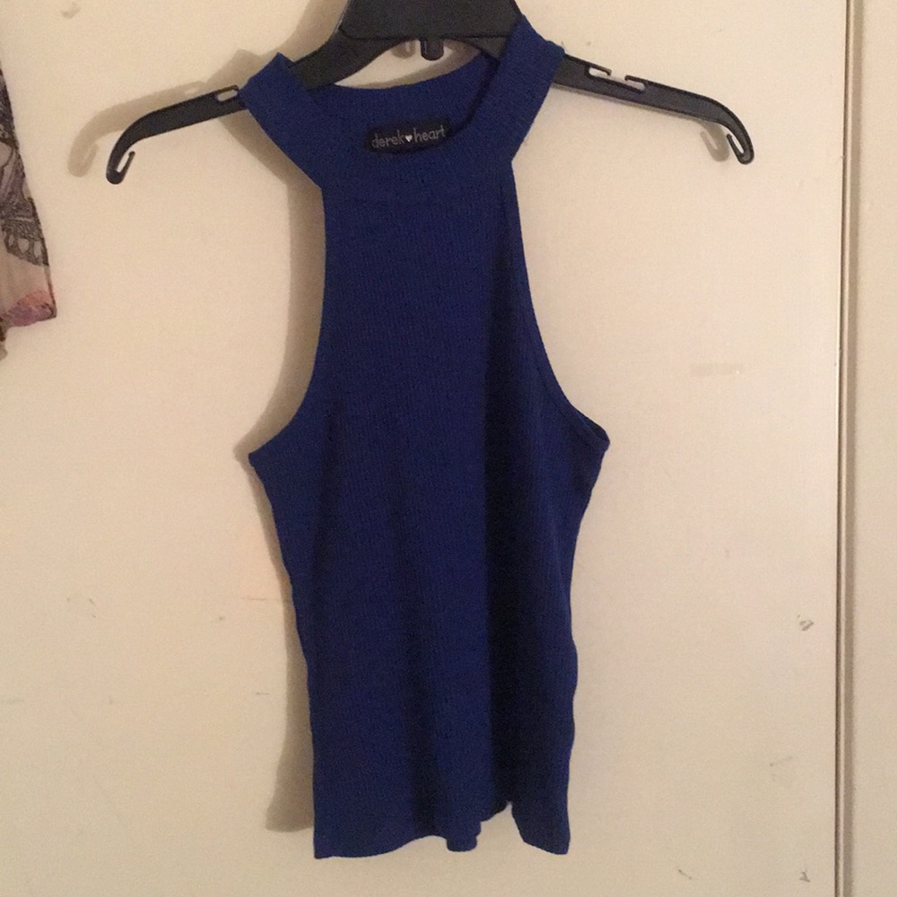 High neck rubbed tank